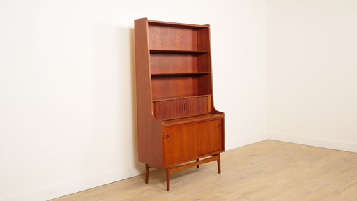 Vintage boekenkast | Secretaire | Teak | Johannes Sorth