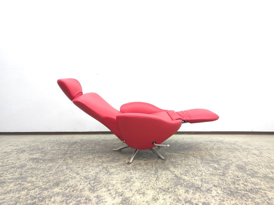 Image 1 of Poltrona Cassina Dodo, poltrona di design, poltrona in pelle, poltrona girevole, reclinabile, come nuova