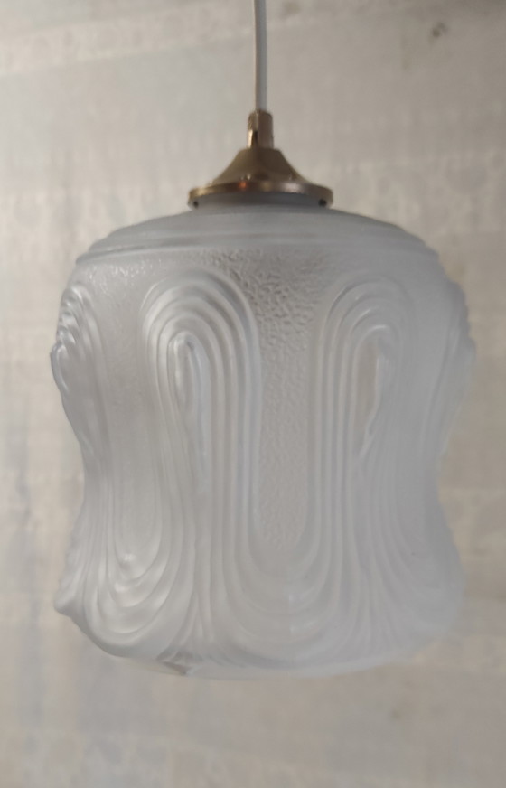 Image 1 of Art Deco portable lamp in pâte de verre - mid-20th century