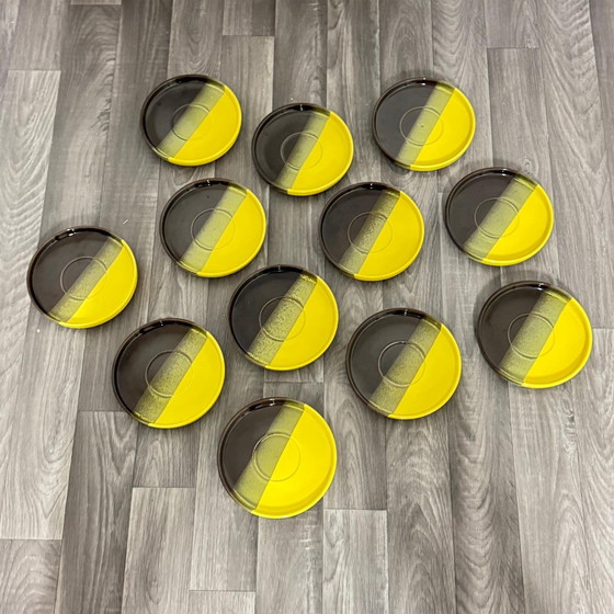 Image 1 of Set Da Pranzo Vintage In Ceramica Prod. SIC Design Space Age 12 Pcs