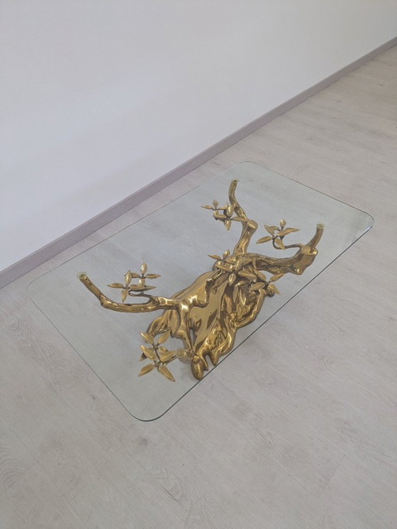 Image 1 of Willy Daro - Tavolino - Bonzaï - Ottone, vetro