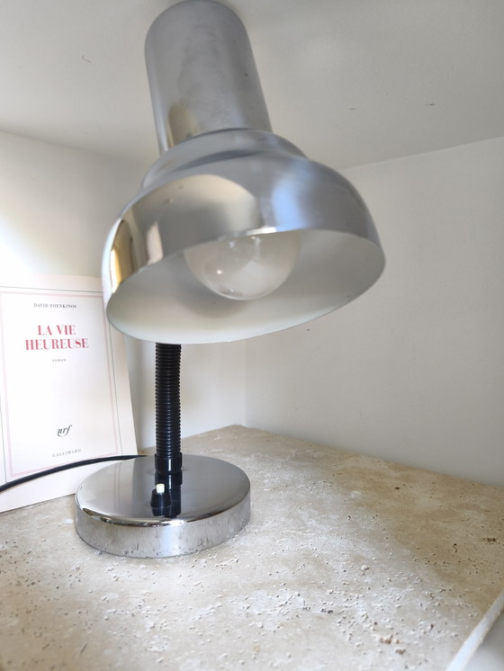 Image 1 of Lampada da scrivania cromata 
