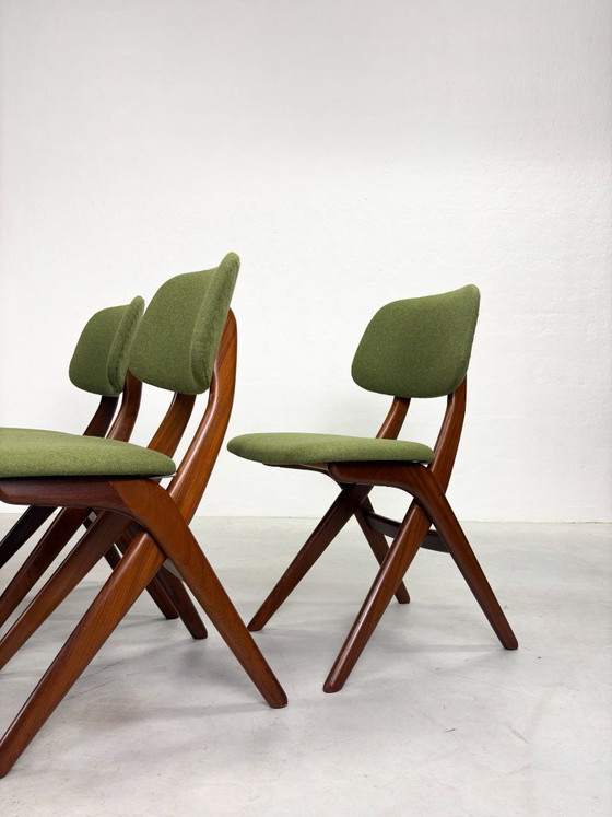 Set di sedie da pranzo 'Scissor' di Louis van Teeffelen – Legno (photo 3 of 20)