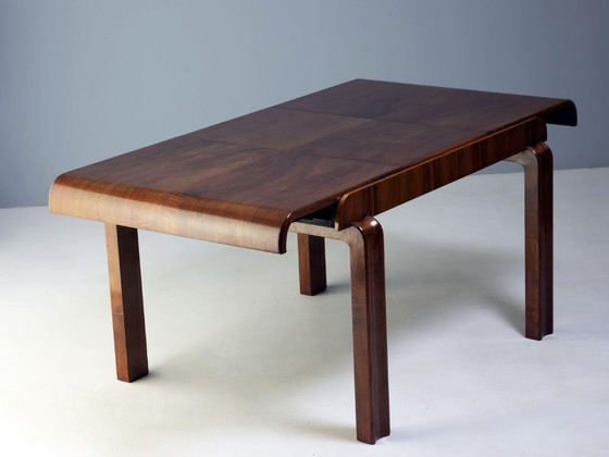 Image 1 of Vintage uitschuifbare eettafel, jaren 30