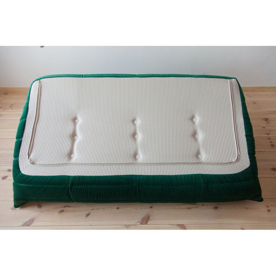 Image 1 of Ensemble salon vintage Togo en velours vert par Michel Ducaroy pour Ligne Roset, France 1973