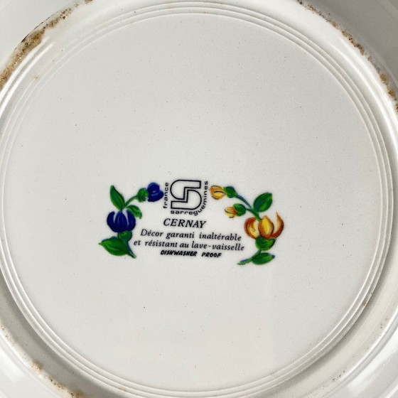 Image 1 of Grande piatto profondo Sarreguemines Cernay, 1970/80