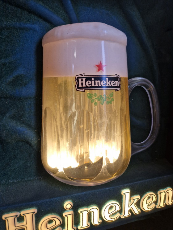 Image 1 of Heineken 3D neon sign with bubbles