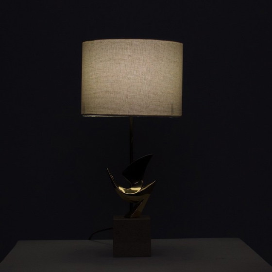 Image 1 of Luxurious French sculptural vintage Philippe Jean table lamp