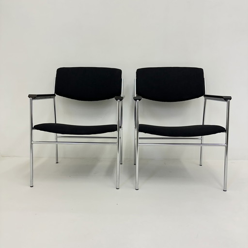 Gijs van der Sluis Minimalistischer Loungesessel, 1970er Jahre