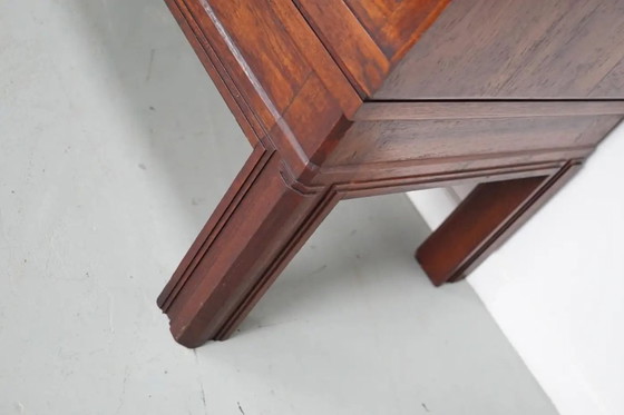 Image 1 of Antiguo armario de farmacia/archivador holandés de madera noble, década de 1920