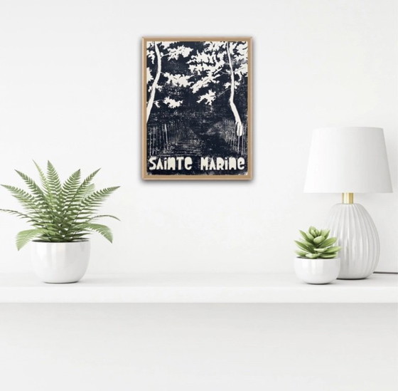 Image 1 of Linograbado sobre papel natural 40x30cm