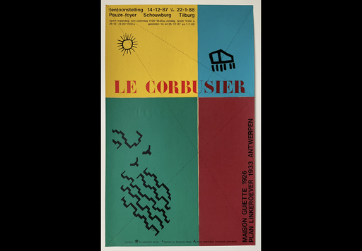 Cartel de la exposición Le Corbusier