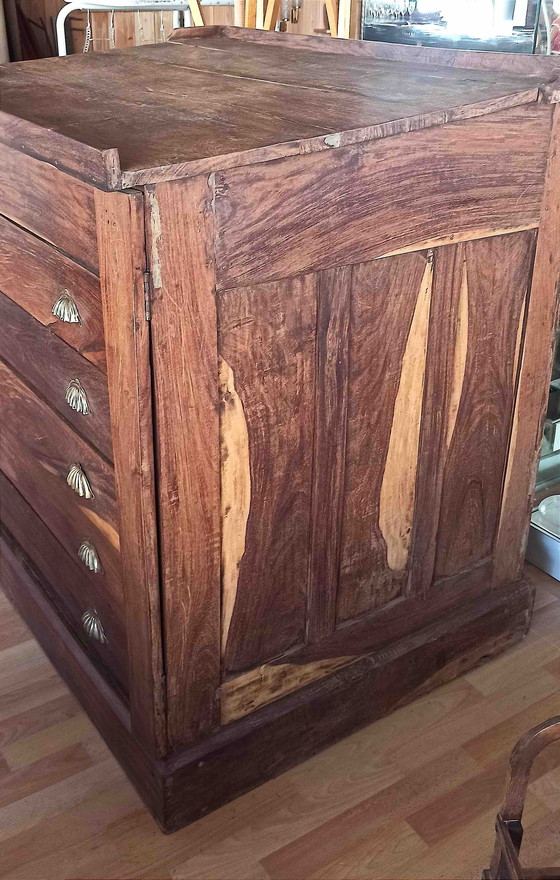 Image 1 of Kartenmöbel Palisander Mitte 19. Jahrhundert Breite 122 cm