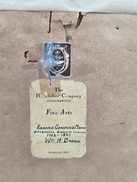 Image 1 of 4 litografie antiche in un elenco di personaggi famosi degli Stati Uniti