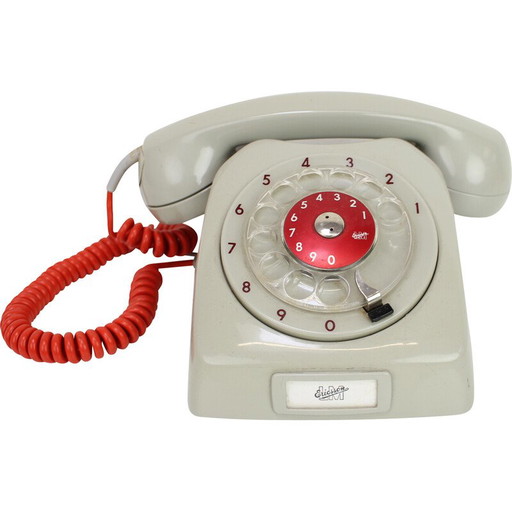 Vintage plastic Czs telephone for LM Ericsson, Czechoslovakia 1960