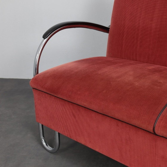 Image 1 of Divano Bauhaus, modello 444 di W.H. Gispen per Dutch Originals, Paesi Bassi, anni '90