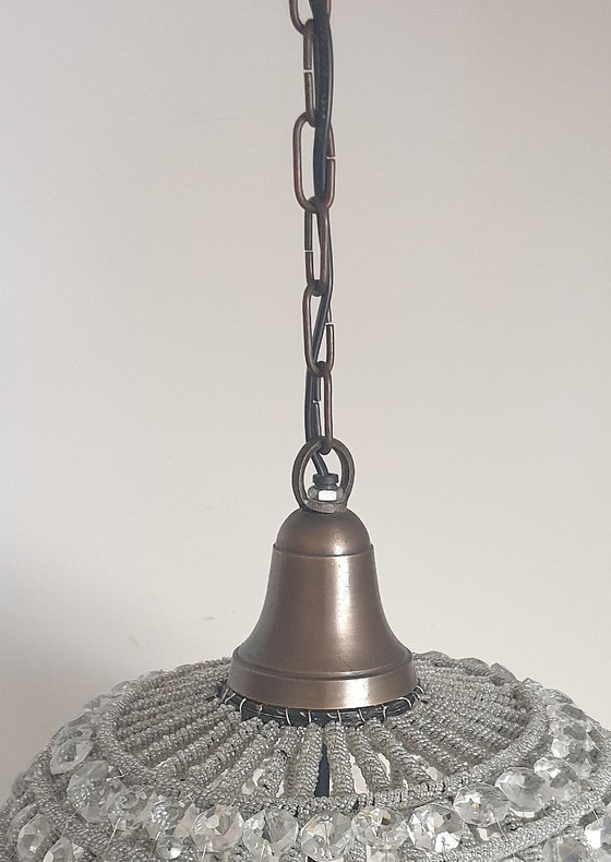 Large Rare Empire Style Kasbah Pendant lamp Crystal, Metal, Transparent (photo 35 of 36)