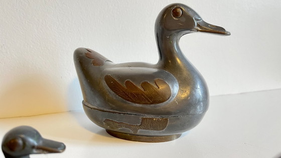 Image 1 of BOITES Famille CANARDS Vintage