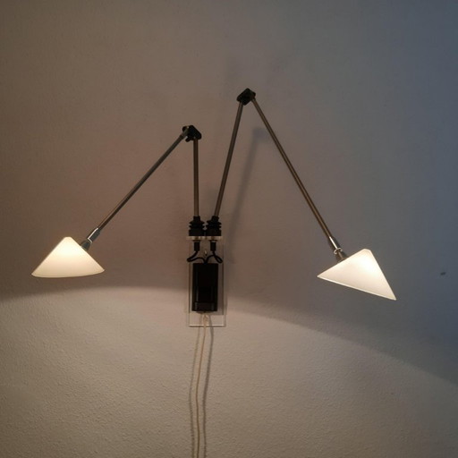 Postmodern design dimmable wall lamp Pola Design Amstelveen, 1980s