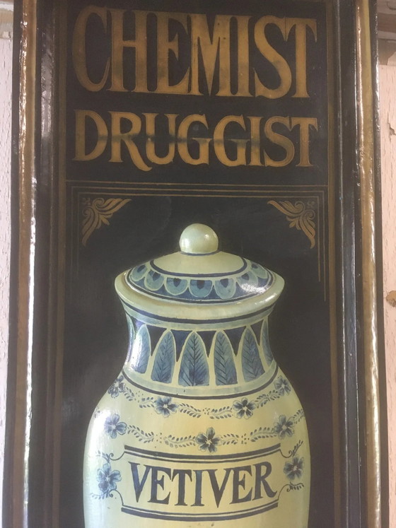 Pannello a rilievo in legno "Chemist Druggist" di Country corner – Decorazioni murali, Vintage (photo 6 of 11)