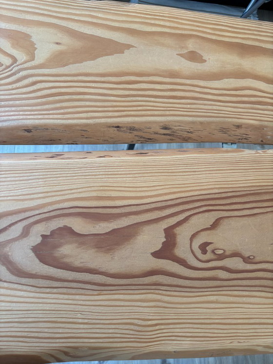 Image 1 of Op maat gemaakte opvouwbare houten bartafel op wielen