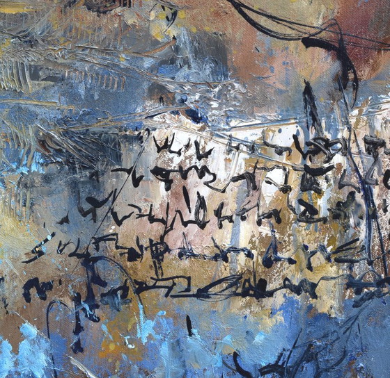 An Ancient Tablet of the Laws – P. Ledent, Paintings & Drawings, Canvas (photo 3 of 5)
