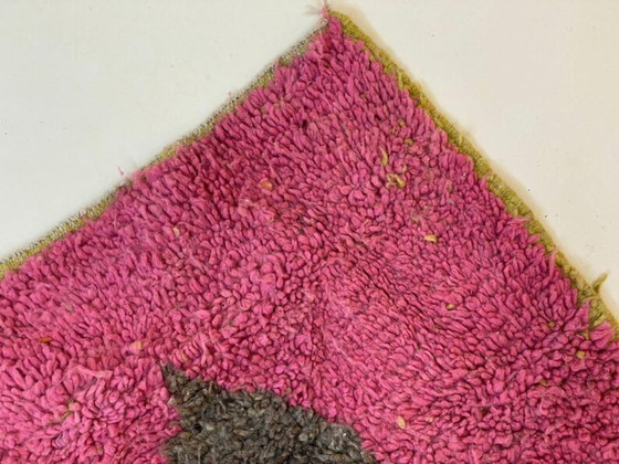 Image 1 of Off-white Moroccan rug with colorful patterns, 250cm x 150cm