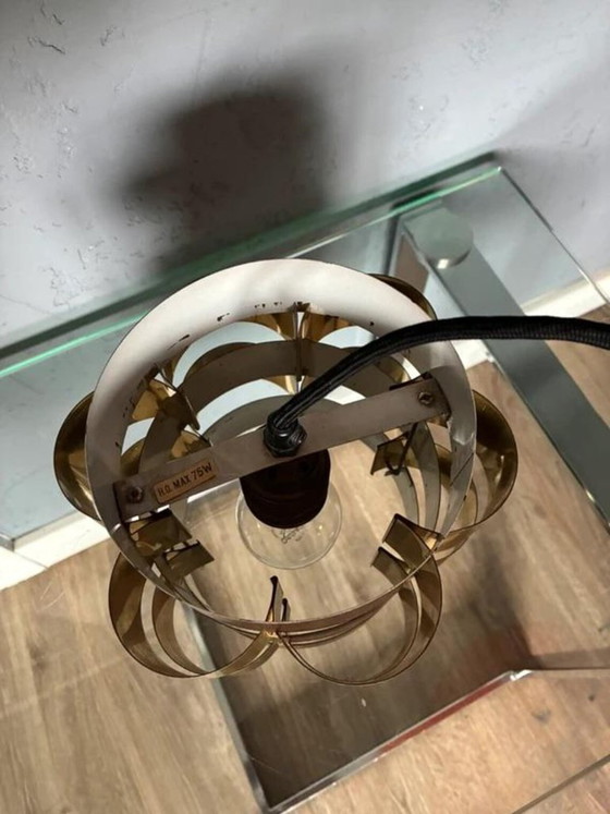 Lampada a sospensione Werner Schou, Coronell Electro Ottone Anni '60, Lampade a sospensione, Metallo, Marrone (foto 5 di 6)