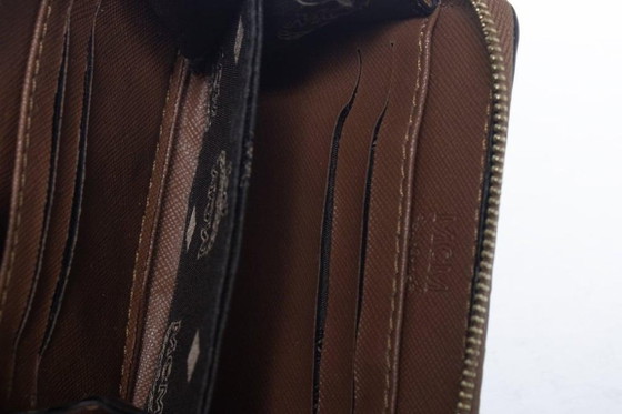 Image 1 of MCM, brown zip around wallet in monogram