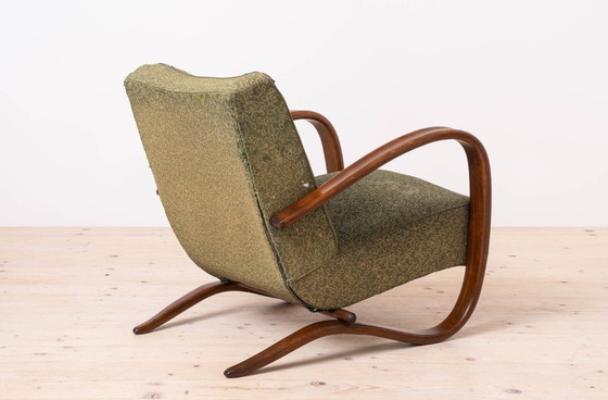 Image 1 of Zeldzame art-deco fauteuils van J. Halabala, model H269, jaren 1930, set van 2