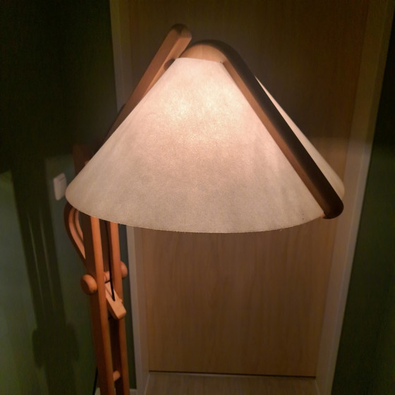 Lampada da terra in legno regolabile DOMUS 6524 vintage – Design tedesco – Lampade da terra (photo 6 of 8)