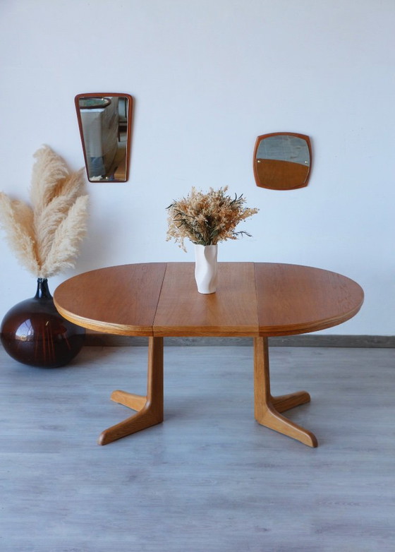 Image 1 of Extendable Vintage Oak Dining Table | Scandinavian Design
