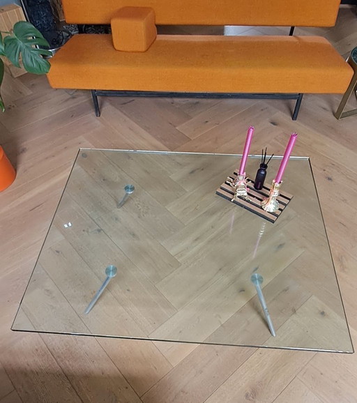 Glass coffee table Henk Vos