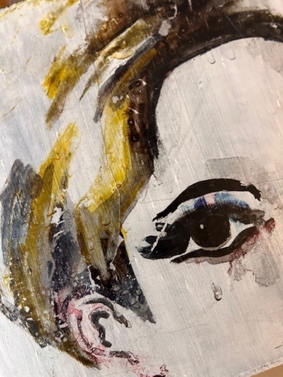 Image 1 of Bolso de arte único hecho a mano - Mini retrato de Frederik Schnieders (B)