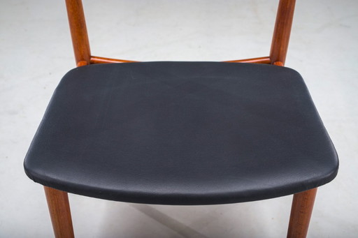 Model 39 Teakholz-Esszimmerstuhl von Henry Rosengren Hansen für Brande Møbelindustri, 1960er Jahre
