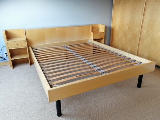 2-persoonsbed 160 x 200 cm eshout/fineer custom made