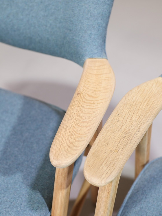 Image 1 of 6x Erik Kirkegaard 43 Dining Chairs Oak Danish