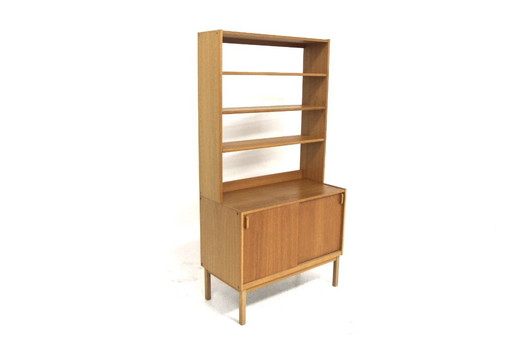 Scandinavian oak bookcase, Bertil Fridhagen, Bodafors, Sweden, 1960