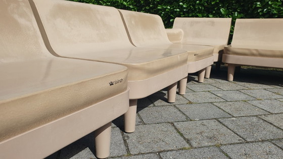 Sixinch Offshore Set lounge modulare di design 20 pezzi taupe vintage – Divani modulari, Plastic (photo 7 of 35)