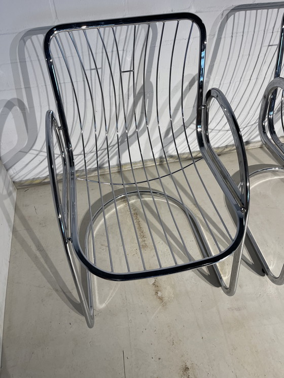 Image 1 of Gastone Rinaldi vintage stoelen Rero Artdeco 