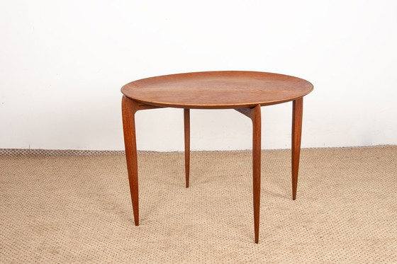 Image 1 of Coffee table, folding, Danish teak, model 4508 by Engholm and Willumsen for Fritz Hansen, 1960s.