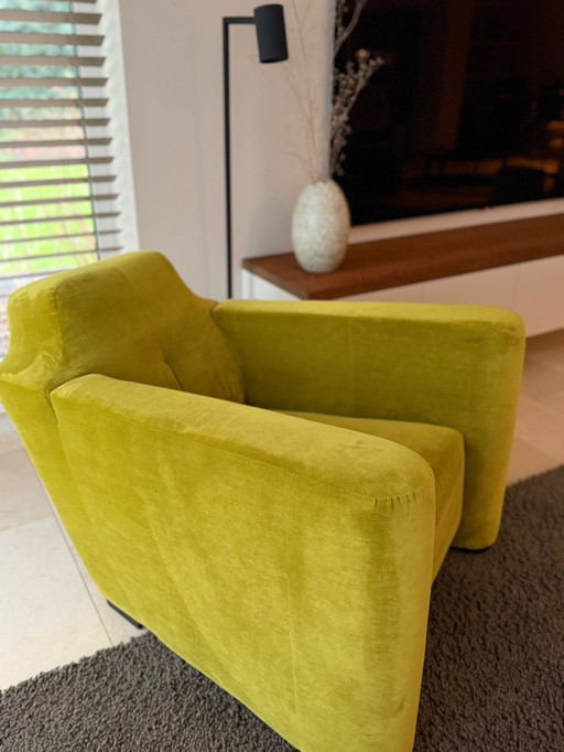 Poltrona di design Linteloo - Velluto verde - Come nuova