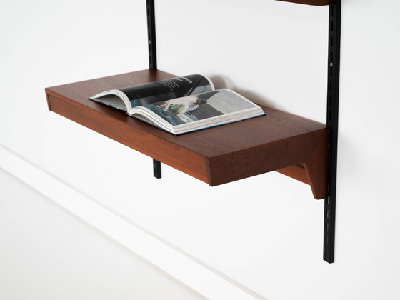 Image 1 of Teak modular shelving unit, Danish design, 1960s, designer: Kai Kristiansen, manufacturer: FM Møbler