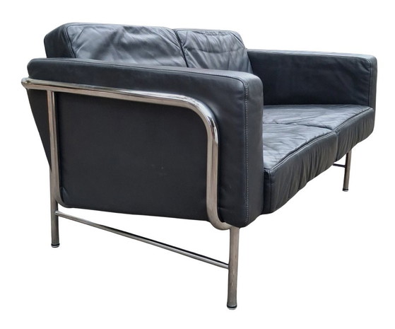 Canapé Design Vintage 1963 Hans Eichenberger Pour Strässle – Canapé Cuir 2 Places En Très Bon État (photo 8 of 12)