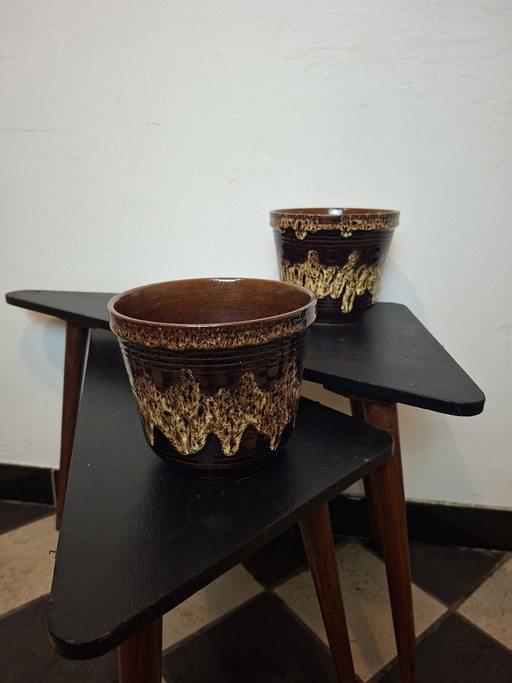 Duo West Germany bloempotten