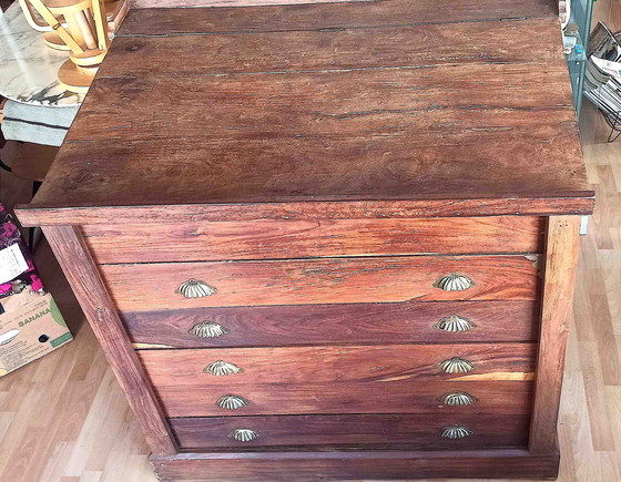 Image 1 of Kartenmöbel Palisander Mitte 19. Jahrhundert Breite 122 cm