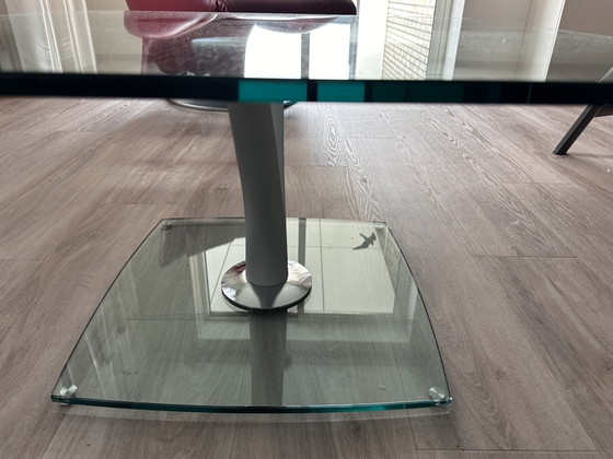 Image 1 of Rolf Benz glass coffee table and side table