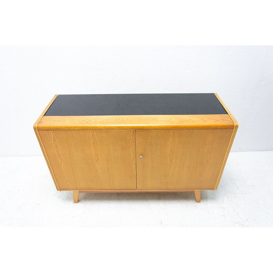 Image 1 of Vintage sideboard made of beech wood and opaxite glass by Hubert Nepožitek and Bohumil Landsman for Jitona, 1960