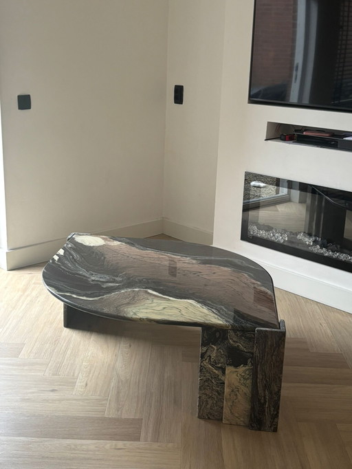 Exclusieve natuurstenen design salontafel – Roche Bobois stijl 