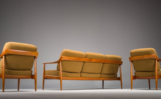 Image 1 of Mid-Century Lounge Chairs and 3-Seater Sofa by Walter Knoll Antimott, 1960s, Set of 3